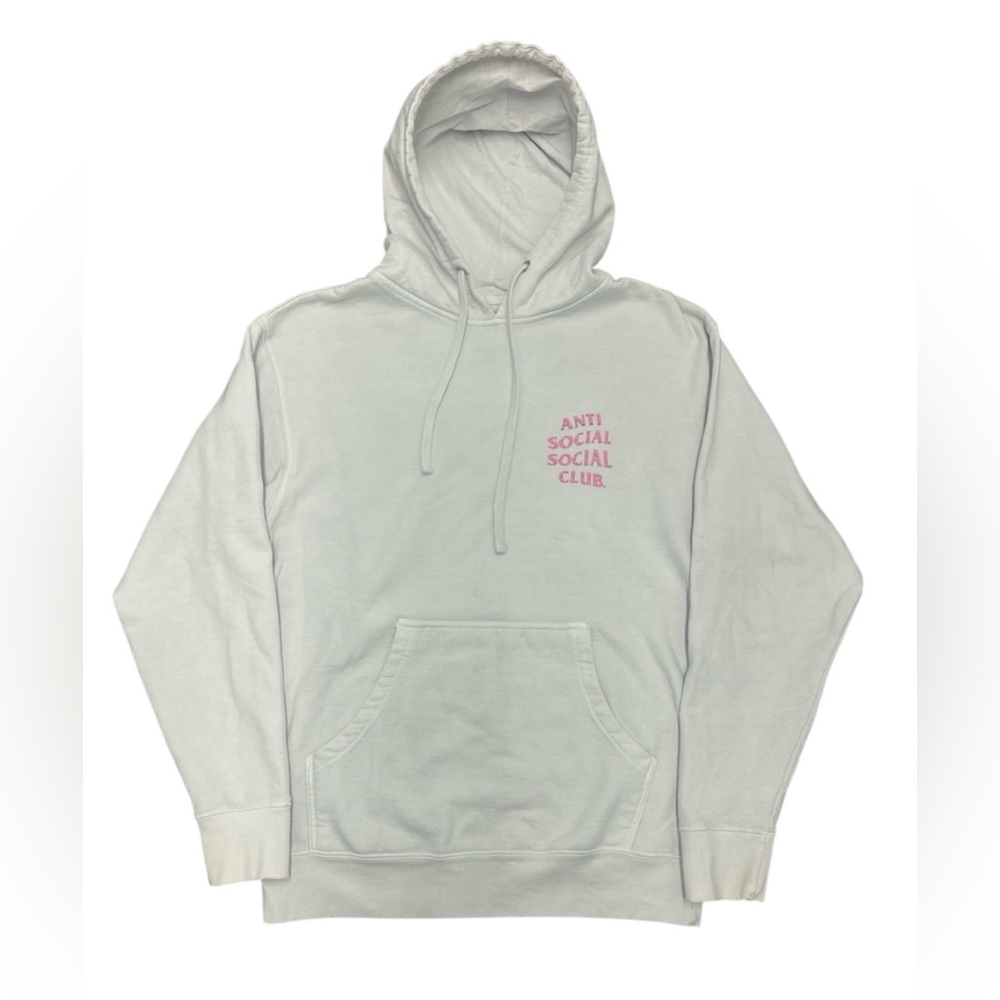 SS22 Anti Social Social Club Effectionate White Hoodie Sweatshirt Size: M